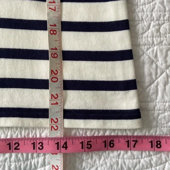 Sezane Loic Mariniere Breton Stripe Shirt White Ecru Blue XS - Picture 12 of 17
